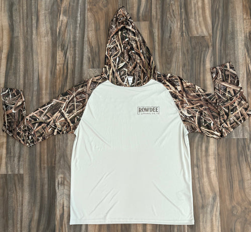 Camo dry fit hooded shirt